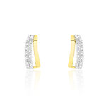 Boucles D'oreilles Puces Clotilda Or Jaune Diamant - Puces Femme | Marc Orian