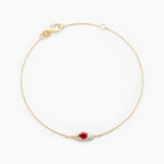 Bracelet Emotion Or Jaune Rubis Diamant - Bracelets cha&icirc;nes Femme | Marc Orian