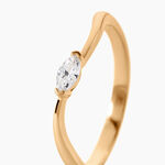 Bague Audeline Plaqu&eacute; Or Jaune Oxyde De Zirconium - Bijoux fantaisie Femme | Marc Orian