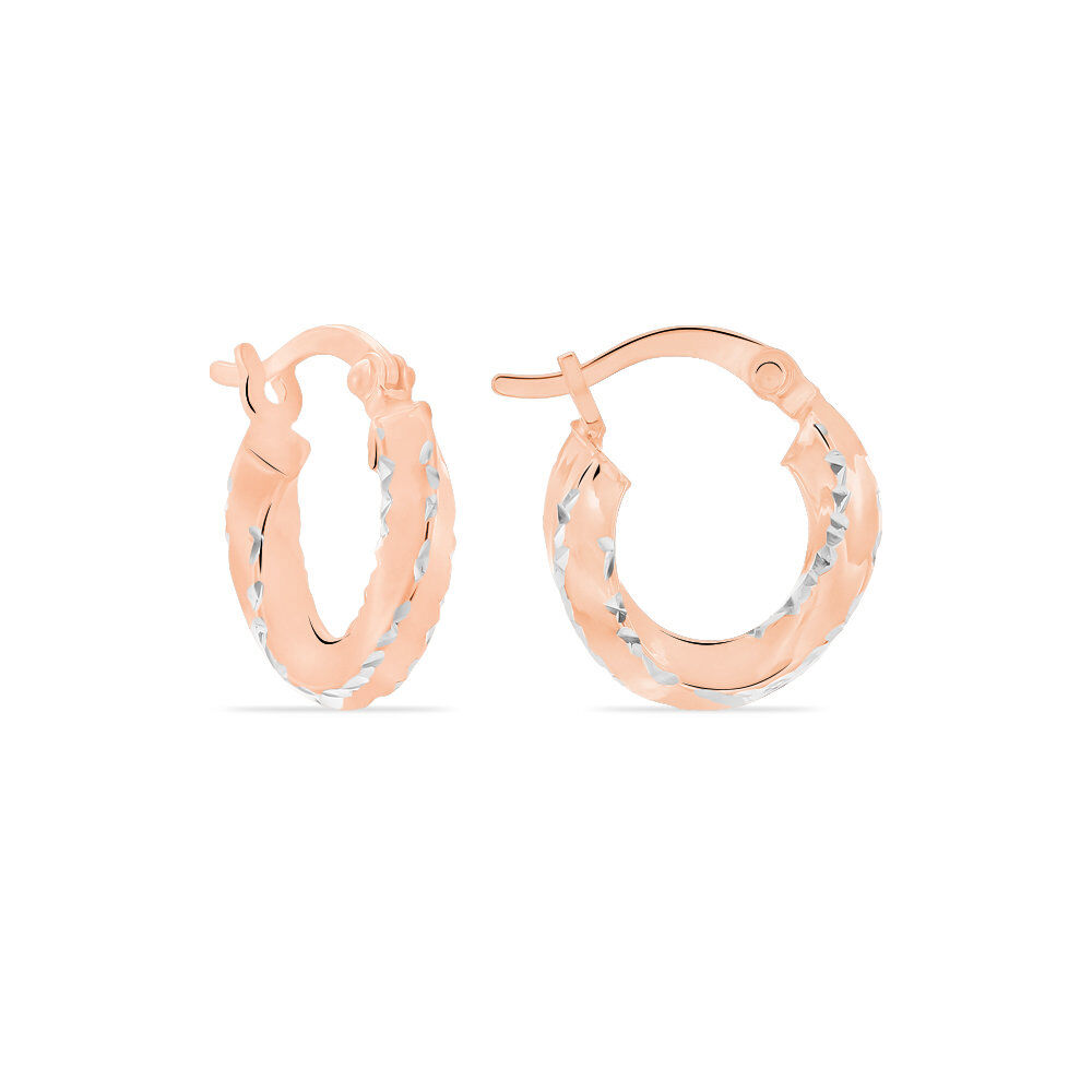 Creoles Argent Rose Diane - Cr&eacute;oles Femme | Marc Orian