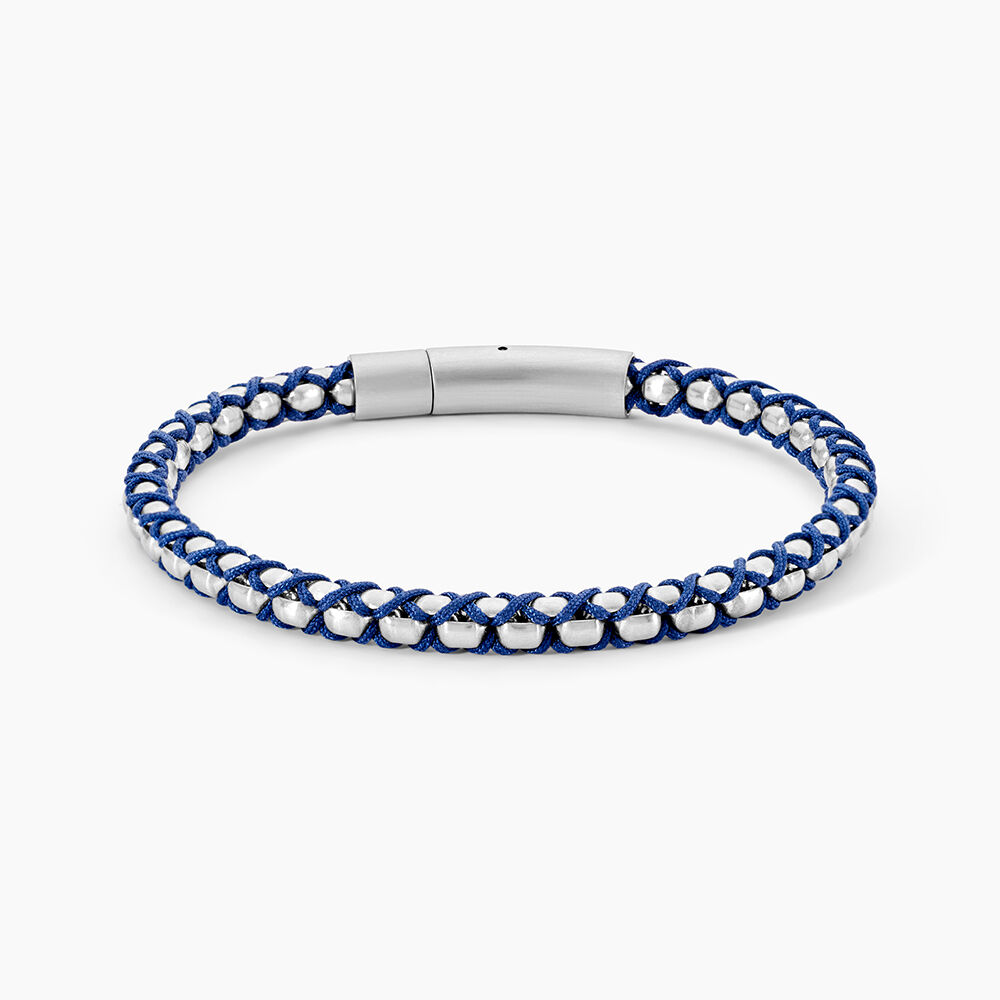 Bracelet Baggio Acier Blanc - Bracelets cordons Homme | Marc Orian