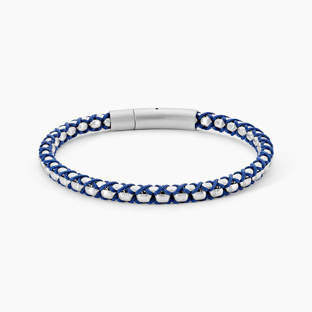 Bracelet Baggio Acier Blanc - Bracelets cordons Homme | Marc Orian