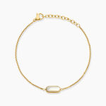 Bracelet Dannie Acier Jaune Nacre - Bracelets cha&icirc;nes Femme | Marc Orian