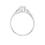 Bague Tarente Or Blanc Topaze Et Diamant - Bagues pierres fines Femme | Marc Orian