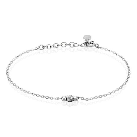 Bracelet Tolly Argent Blanc - Bracelets chaînes Femme | Marc Orian