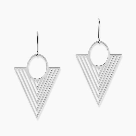 Boucles D'oreilles Pendantes Assala Argent Blanc - Pendantes Femme | Marc Orian