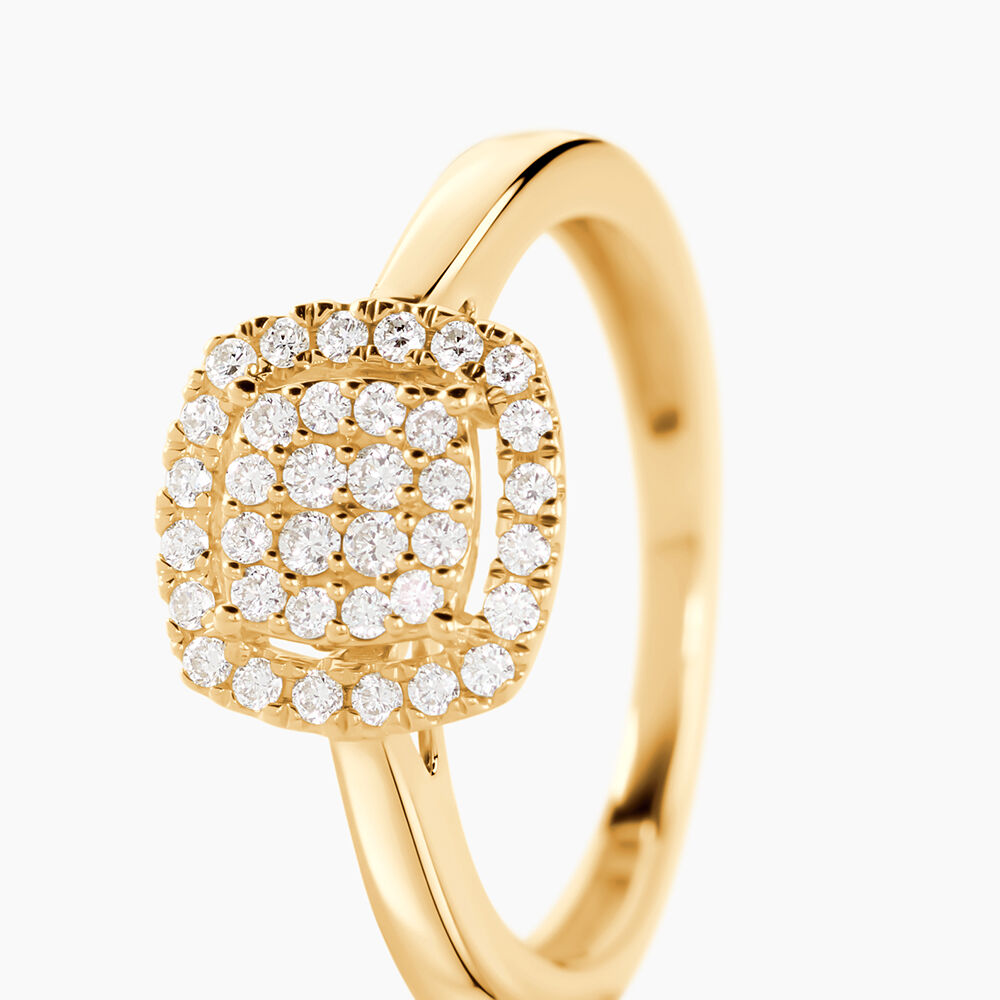 Bague Naveen Ld Or Jaune Diamant Synth&eacute;tique - Parures de mariage Femme | Marc Orian