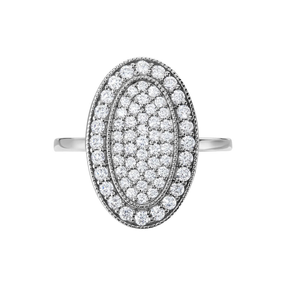 Bague Argent Blanc Eligia Oxydes De Zirconium - Solitaires Femme | Marc Orian