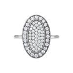 Bague Argent Blanc Eligia Oxydes De Zirconium - Solitaires Femme | Marc Orian