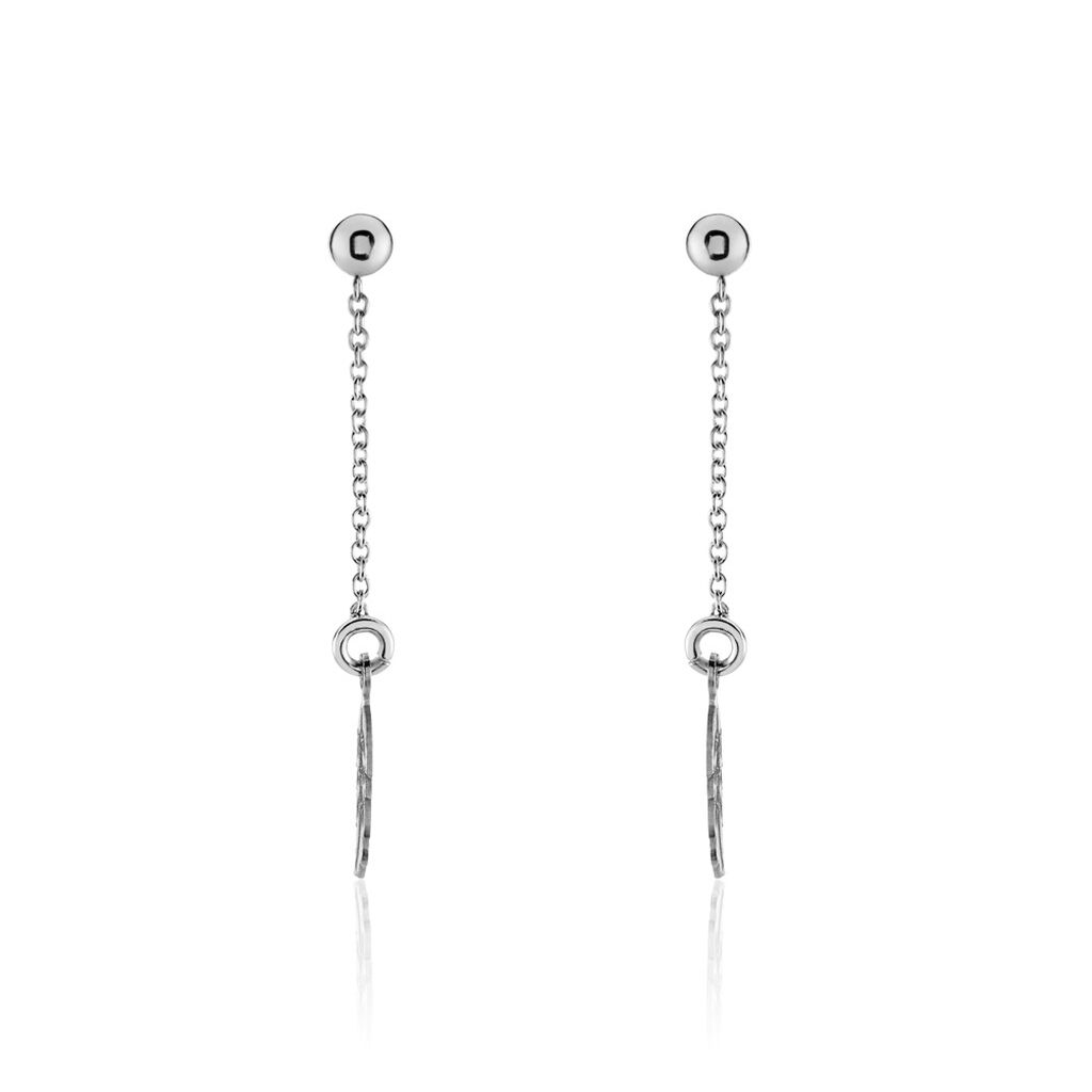 Boucles D'oreilles Pendantes Argent Blanc Maic - Pendantes Femme | Marc Orian