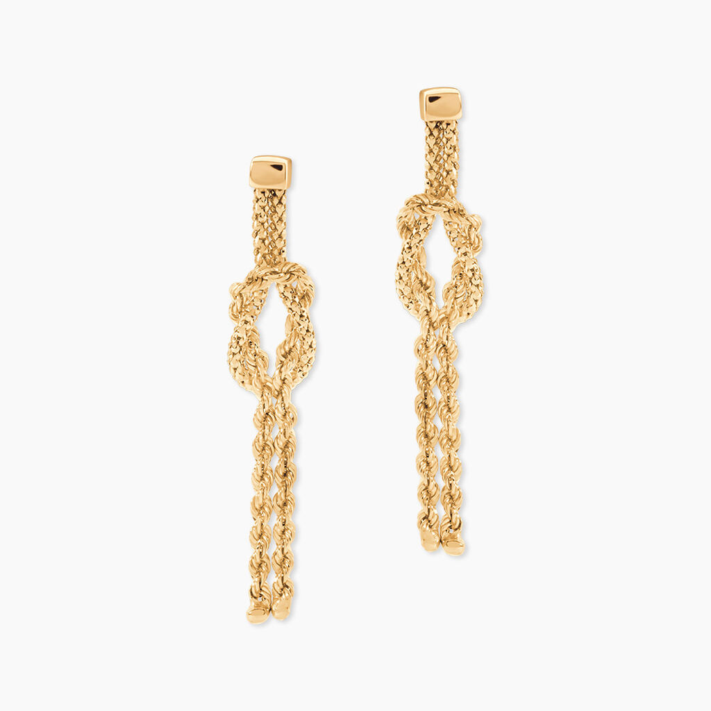 Boucles D'Oreilles Pendantes Jerry Or Jaune - Pendantes Femme | Marc Orian