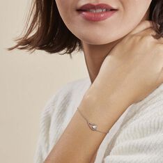 Bracelet Akiko Argent Blanc Perle De Culture Et Oxyde De Zirconium - Bracelets chaînes Femme | Marc Orian