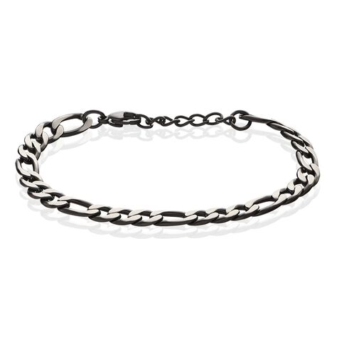 Bracelet Acier Noir Et Gris Dario - Bracelets chaînes Homme | Marc Orian