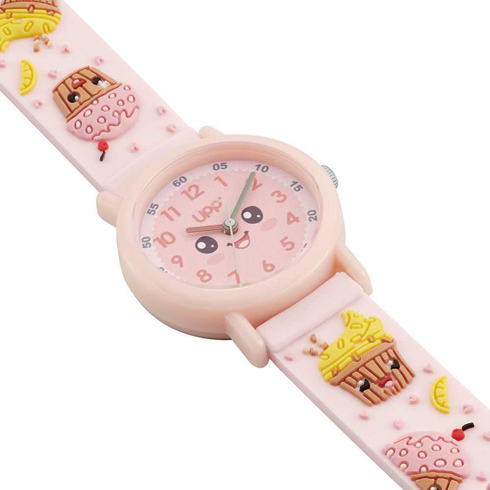 Montre Upp Tikky Muffin P&ecirc;che - Montres &eacute;tanches Enfant | Marc Orian