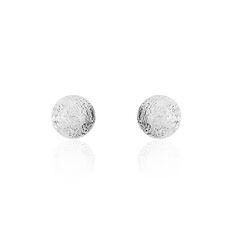 Boucles D'oreilles Puces Ayana Argent Blanc - Clous d'oreilles Femme | Marc Orian