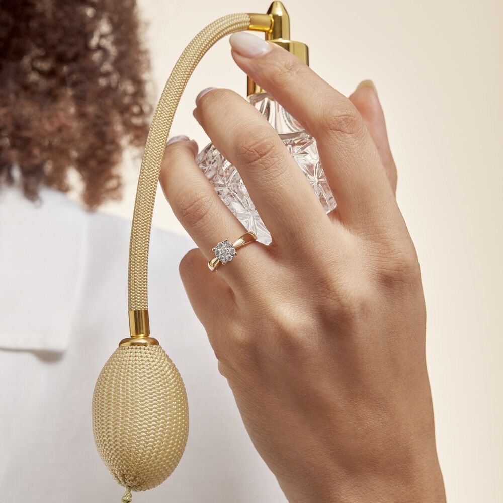 Bague Solitaire Artemis Or Jaune Diamant - Parures de mariage Femme | Marc Orian