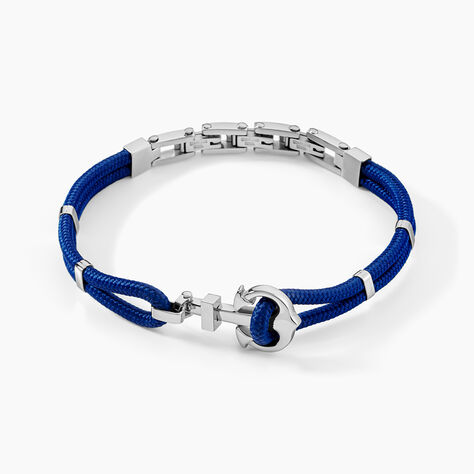 Bracelet Acier Blanc Analya Cordon - Bracelets cordons Homme | Marc Orian