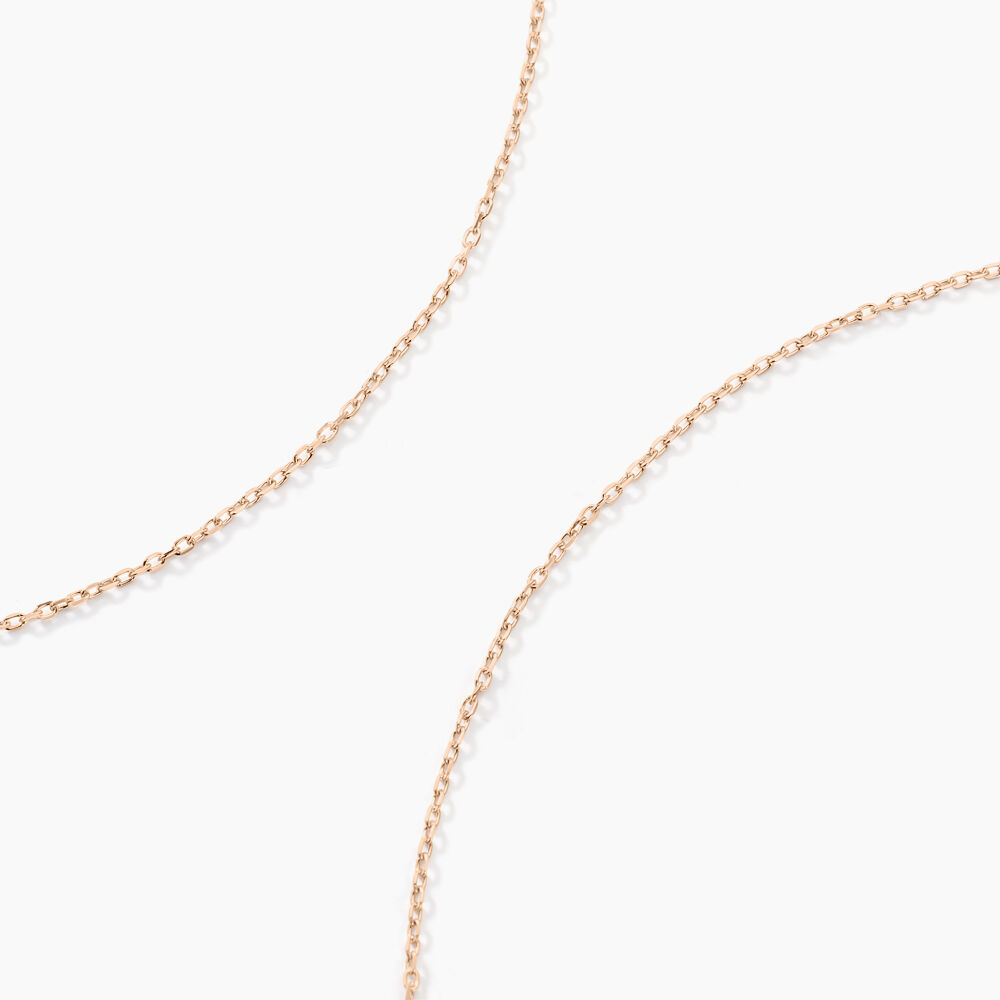 Chaîne Igoa Maille Forçat Diamantee Or Rose - Chaines Femme | Marc Orian