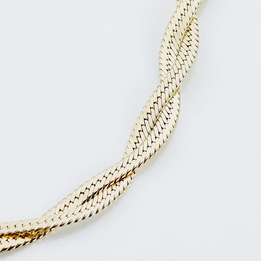 Bracelet Anaiz Argent Bicolore - Bracelets mailles Femme | Marc Orian