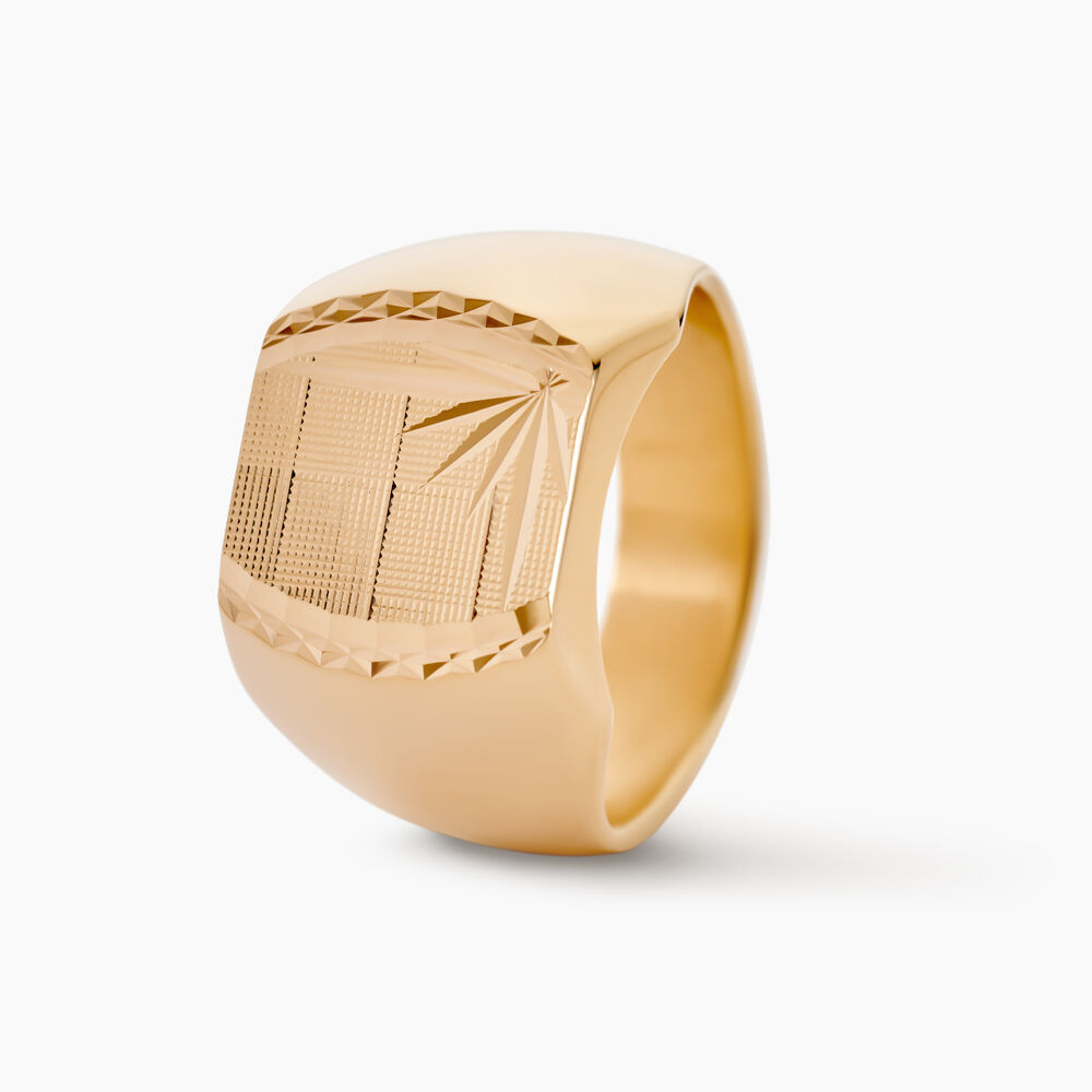 Chevalière Leoncette Plaqué Or Jaune - Bijoux personnalisés Homme | Marc Orian