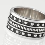 Bague Alban Argent Blanc - Bagues grosses Homme | Marc Orian