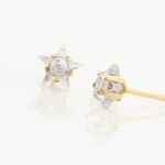 Boucles D'oreilles Puces Elais Etoile Or Jaune Oxyde De Zirconium - Puces Femme | Marc Orian