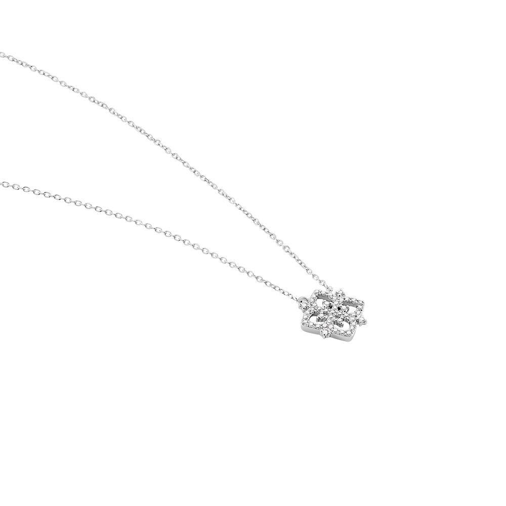 Collier Vasya Or Blanc Diamant - Colliers avec pierres Femme | Marc Orian