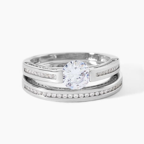 Bague Malou Argent Blanc Oxyde De Zirconium - Bijoux fantaisie Femme | Marc Orian