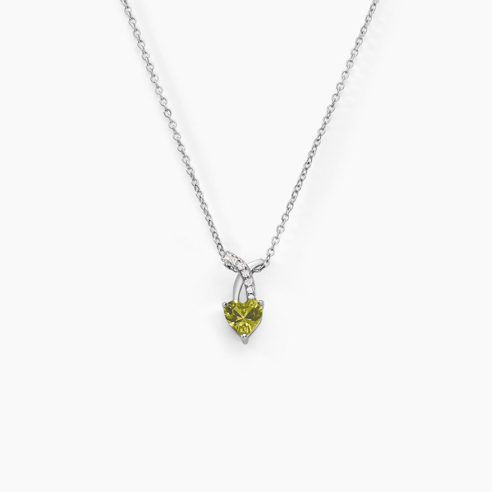 Collier Avalon Argent Blanc Oxyde De Zirconium - Colliers avec pierres Femme | Marc Orian