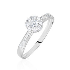 Bague Neptune Or Blanc Diamant - Bagues Solitaire Femme | Marc Orian