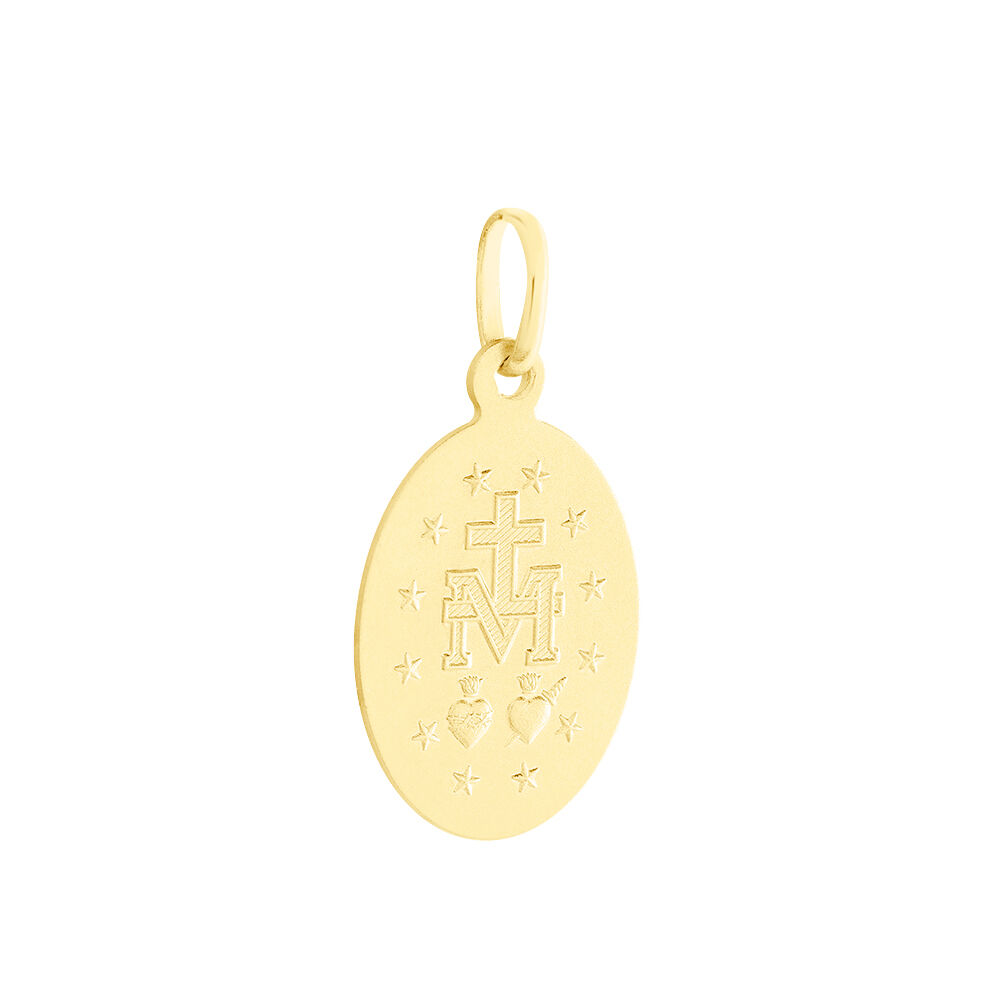 Pendentif Marie Or Jaune - Médailles et médaillons Famille | Marc Orian