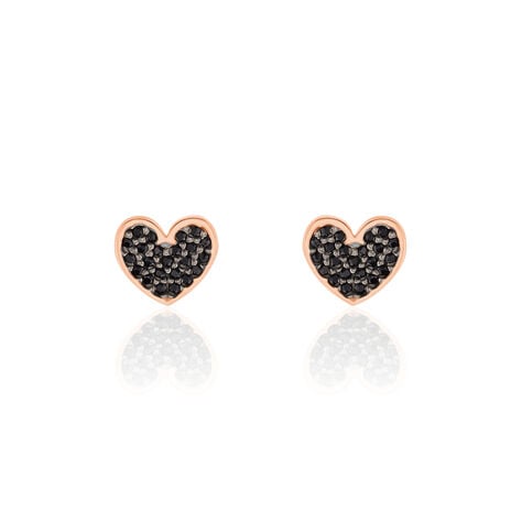 Boucles D'oreilles Pendantes Mallaurie Argent Rose Oxyde De Zirconium - Pendantes Femme | Marc Orian