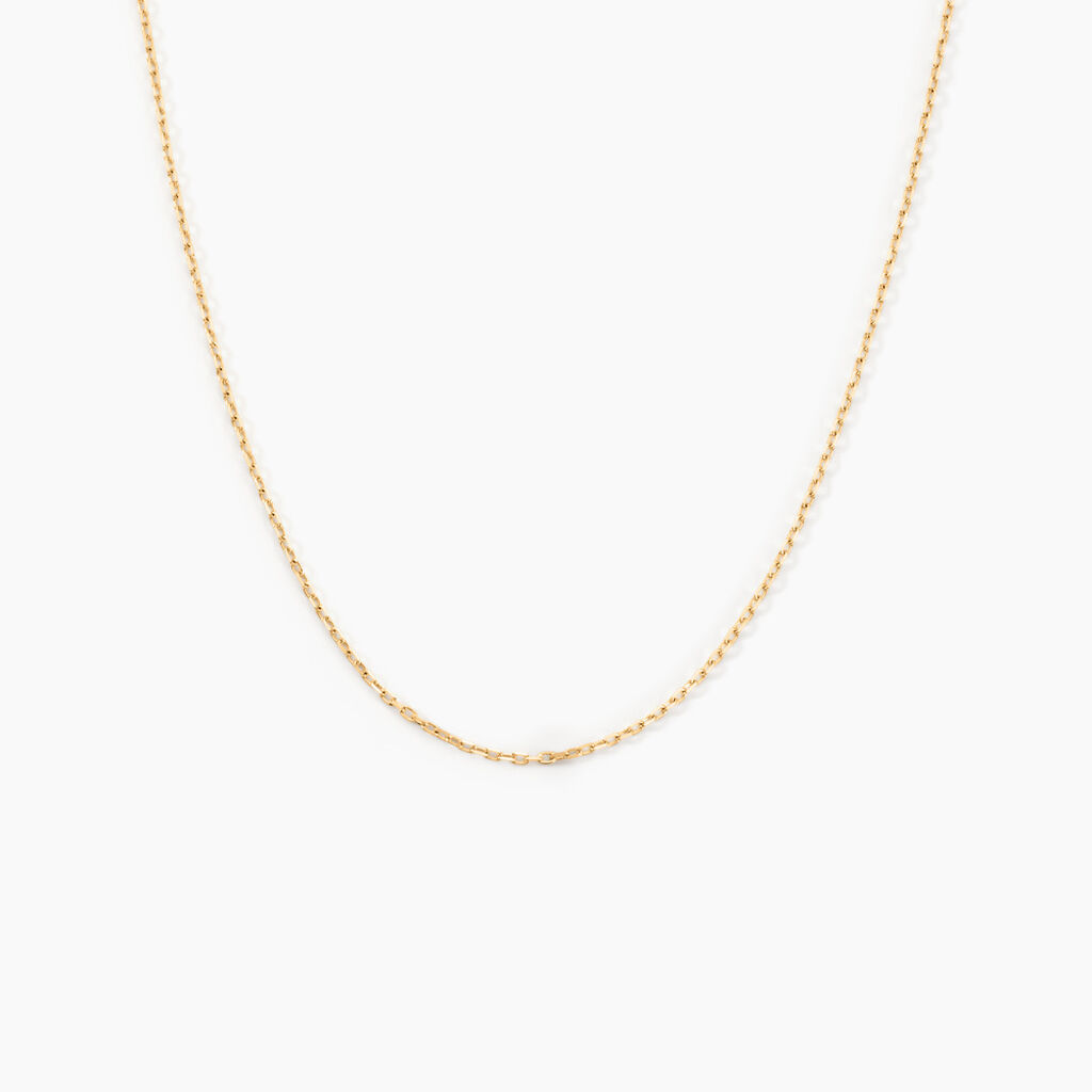 Cha&icirc;ne Igoa Maille For&ccedil;at Diamantee Or Jaune - Chaines Femme | Marc Orian
