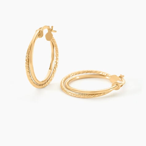 Cr&eacute;oles Maelia Or Jaune - Cr&eacute;oles Femme | Marc Orian