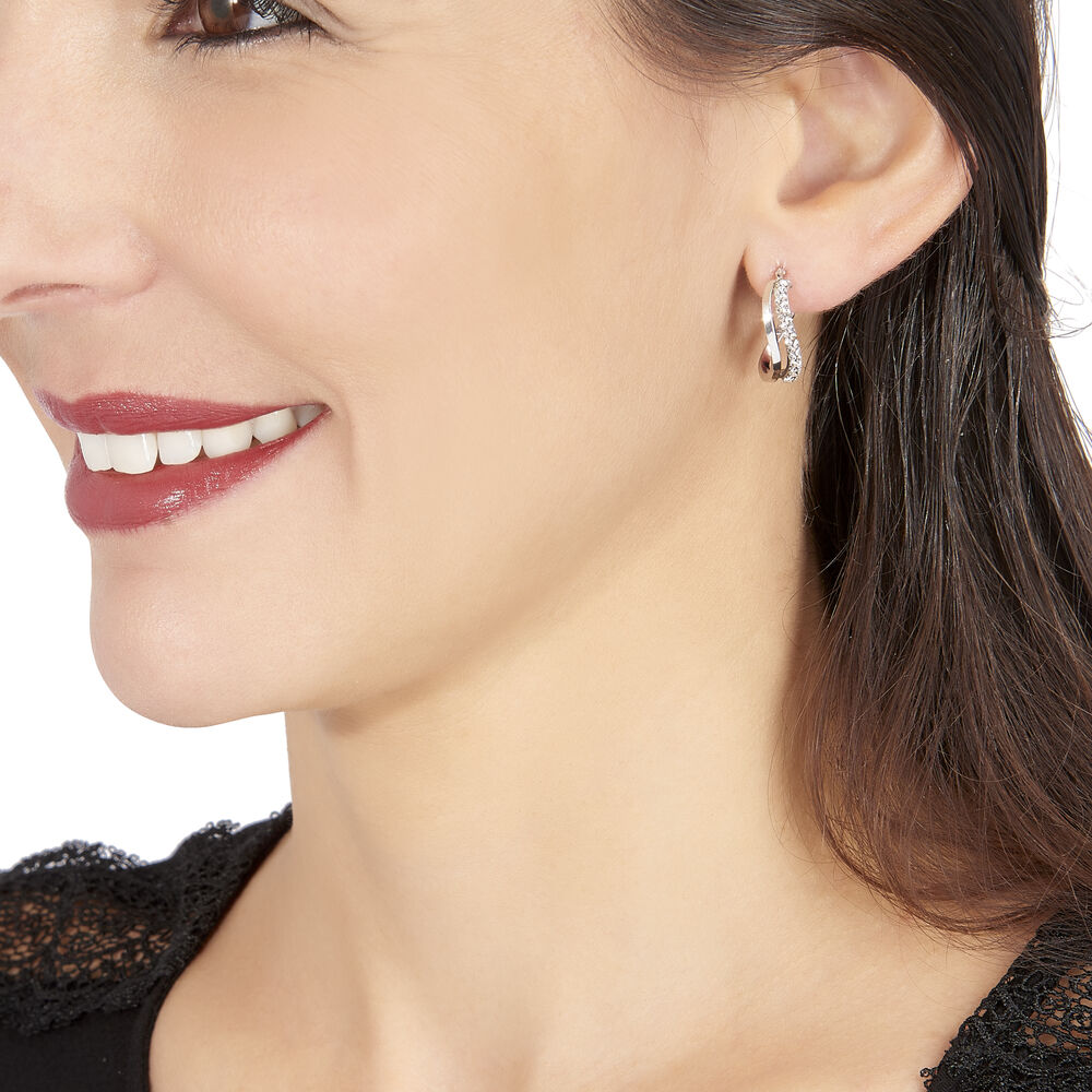 Cr&eacute;oles Hekate Or Blanc Strass - Cr&eacute;oles Femme | Marc Orian