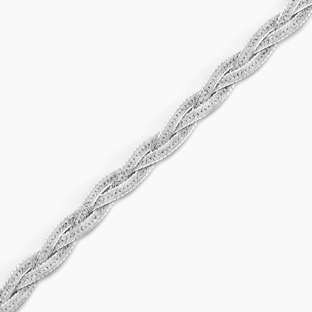 Bracelet Elae Argent Blanc - Bracelets mailles Femme | Marc Orian