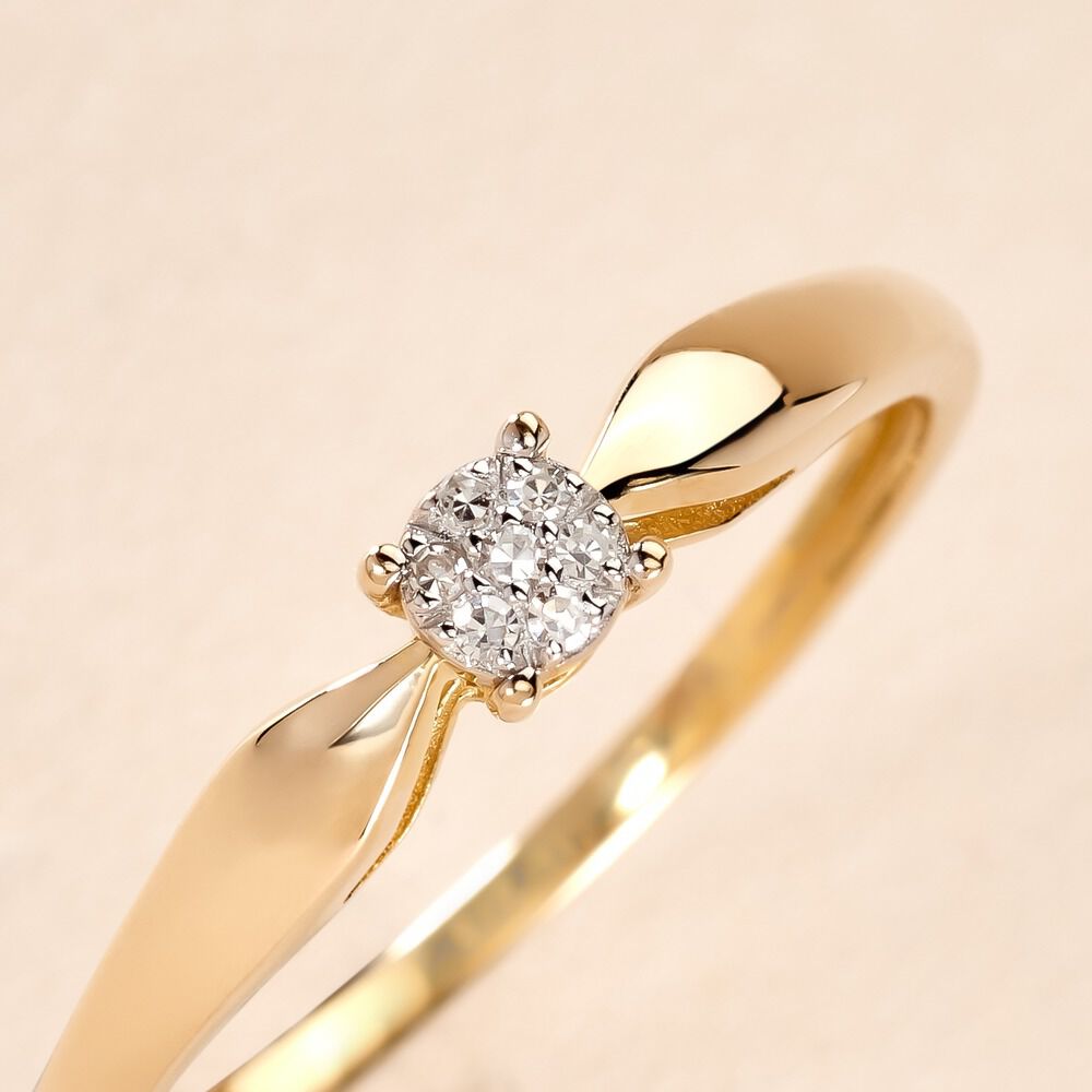Bague Louisanna Or Jaune Diamant - Parures de mariage Femme | Marc Orian