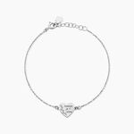 Bracelet Aemilia Argent Blanc - Bracelets fantaisie Femme | Marc Orian