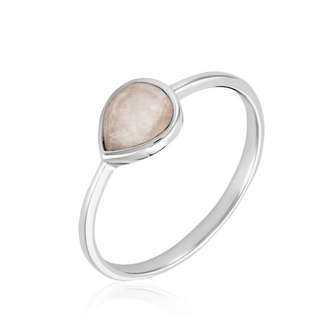 Bague Tao Argent Blanc Quartz - Bague fantaisie Femme | Marc Orian