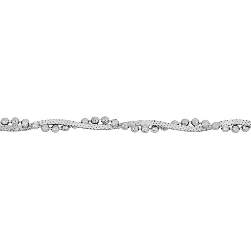 Bracelet Saman Argent Blanc - Bracelets chaînes Femme | Marc Orian