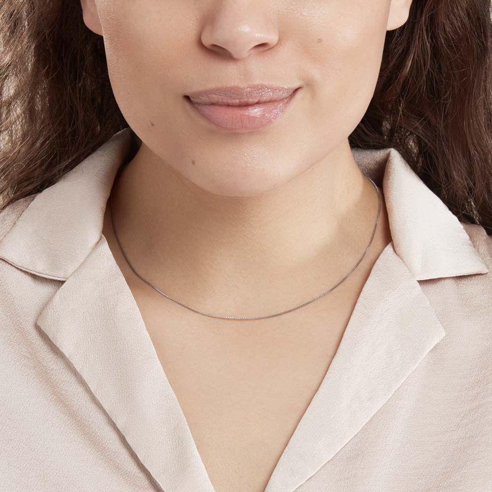 Chaîne Alyze Argent Blanc - Chaines Femme | Marc Orian