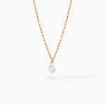 Collier Delma Plaqu&eacute; Or Jaune Oxyde De Zirconium - Colliers avec pierres Femme | Marc Orian