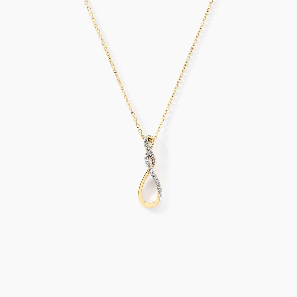 Collier Tunder Or Jaune Diamant - Colliers avec pierres Femme | Marc Orian
