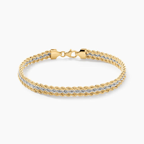 Bracelet Cordelia Or Bicolore - Bracelets mailles Femme | Marc Orian