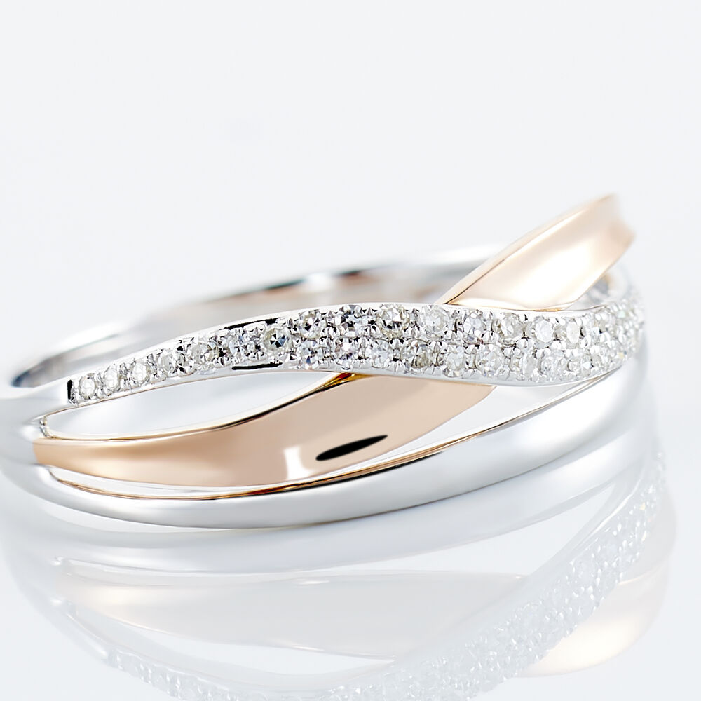 Bague bicolore femme online
