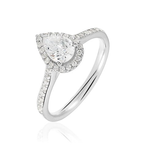 Bague Pascalyne Argent Blanc Oxyde De Zirconium - Solitaires Femme | Marc Orian