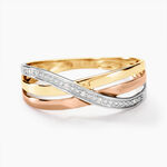 Bague Cramitia Or Tricolore Diamant - Parures de mariage Femme | Marc Orian