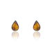 Boucles D'oreilles Puces Argent Blanc Junie Ambre - Puces Femme | Marc Orian