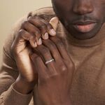 Alliance Isidro Ruban Sable Or Blanc - Alliances duo Unisex | Marc Orian