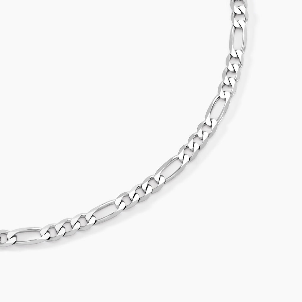 Chaîne Vivian Maille Alternee 1/3 Argent Blanc - Chaines Homme | Marc Orian